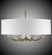 Kensington Eight Light Chandelier in Polished Nickel (183|CH5427-38G-ST-HL)