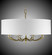 Kensington Eight Light Chandelier in Pewter w/Polished Nickel Accents (183|CH5427-37G-38G-ST-PG)