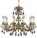 Finisterra Ten Light Chandelier in White Nickel (183|CH2004-ATK-10W-PI)