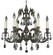 Finisterra Six Light Chandelier in Polished Brass w/Black Inlay (183|CH2002-OTK-12G-ST)