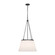 Speakeasy One Light Pendant in Matte Black/White Linen (452|PD544517MBWL)