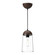 Emil One Light Pendant in Matte Black/Walnut (452|PD542207MBWT)