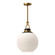 Copperfield One Light Pendant in Aged Gold/Opal Matte Glass (452|PD520516AGOP)