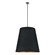 Calor Three Light Pendant in Urban Bronze/Black Linen With Gold Parchment (452|PD311030UBBG)