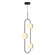 Tagliato LED Pendant in Matte Black/Brushed Gold (452|PD302003MBBG)