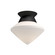 Nora One Light Flush Mount in Matte Black/Opal Matte Glass (452|FM537508MBOP)
