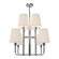 Plisse Eight Light Chandelier in Chrome/Opal Matte Glass (452|CH628830CHOP)