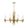 Torres Eight Light Chandelier in Ribbed Glass/Vintage Brass (452|CH335836VBCR)