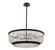 Terzo Nine Light Pendant in Matte Black W Polished Chrome (238|037355-052-FR001)
