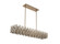 Piazze Eight Light Island Pendant in Brushed Champagne Gold (238|036661-038-FR001)