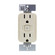 radiant Smart Outlet - Wi-Fi in Light Almond (246|WWRR15LACCV2)