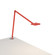Focaccia LED Desk Lamp in Matte Fire Red (240|FCD-2-MFR-GRM)
