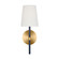 Monroe One Light Wall Sconce in Burnished Brass (454|KSW1081BBSNVY)