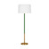 Monroe One Light Floor Lamp in Burnished Brass (454|KST1051BBSGRN1)