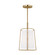 Cortes One Light Pendant in Satin Brass (454|DJP1011SB)