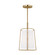 Cortes One Light Pendant in Satin Brass (454|DJP1011SB)