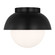 Hyde One Light Flush Mount in Midnight Black (454|DJF1011MBK)