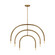 Hadden Six Light Chandelier in Satin Brass (454|DJC1126SB)