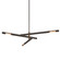 Hendrix Three Light Chandelier in Bronze (67|F6886-BRZ/PBR)
