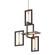 Enigma Four Light Chandelier in Textured Bronze (67|F6184-TBZ/SS)