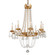 Viola Eight Light Chandelier in Distressed Gold Leaf (67|F5366-VGL)