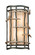 Adirondack Two Light Wall Sconce in Graphite And Silver Leaf (67|B2882)
