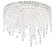 Chantant Five Light Semi-Flush Mount in Polished Stainless Steel (53|CH1801N-401R)