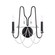 Esmery Two Light Wall Sconce in French Gold (53|AR1002N-26O)