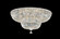 Petit Crystal Deluxe 13 Light Flush Mount in Silver (53|5895-40O)