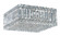 Quantum Four Light Flush Mount in Polished Stainless Steel (53|2124R)