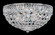 Petit Crystal Four Light Flush Mount in Silver (53|1560-40R)