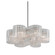 Circo Six Light Chandelier in Warm Silver Leaf (68|240-46-WSL)