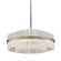 Chime Eight Light Chandelier in Silver Leaf Polished Stainless (68|204-46-SL/SS)