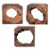 Adlai Wall Art S/6 in Coffee Brown (52|04207)