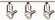 Track Lighting Kits Brushed Nickel Three Light Track Kit in Brushed Nickel (72|TK343)