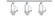 Track Lighting Kits White Three Light Track Kit in White (72|TK316)
