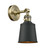Franklin Restoration LED Wall Sconce in Antique Brass (405|203SW-AB-M9-BK-LED)