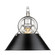 Orwell One Light Wall Sconce in Chrome (62|3306-1W CH-BLK)