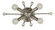 Supernova Four Light Wall Sconce in Brushed Nickel (8|5322 BN)