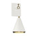 One Light Wall Sconce in White with Natural Brass (446|M90066WHNB)