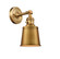 Franklin Restoration One Light Wall Sconce in Brushed Brass (405|203SW-BB-M9-BB)