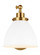 Wellfleet One Light Wall Sconce in Matte White and Burnished Brass (454|CW1131MWTBBS)