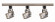 Track Lighting Kits Brushed Nickel Three Light Track Kit in Brushed Nickel (72|TK347)
