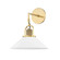 Syosset One Light Wall Sconce in Aged Brass/Soft Off White (70|2601-AGB/WH)
