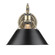 Orwell One Light Wall Sconce in Aged Brass (62|3306-1W AB-BLK)