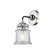 Nouveau One Light Wall Sconce in Black Polished Nickel (405|284-1W-BPN-G182S)