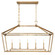 Townsend Five Light Linear Chandelier in Warm Brass (51|1-424-5-322)