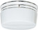 Two Light Flush Mount in Polished Chrome (72|SF77-344)