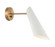 Butera One Light Wall Sconce in Aged Gold Brass + White (423|S08011AGWH)
