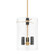 Adonis Three Light Lantern in Vintage Brass (68|359-13-VB)